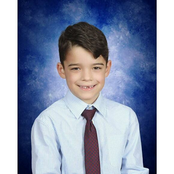 Cat & Jack Maroon Navy Check Adjustable Tie S/M - Picture 2 of 10